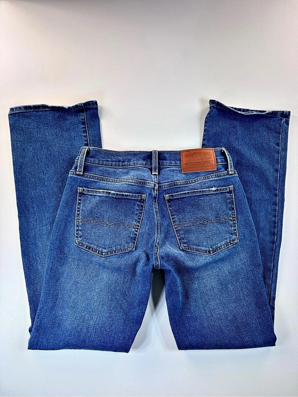 Lucky Brand Women’s Sweet Mid Rise Boot Bootcut Blue Denim Jeans Size 2 26 Fall